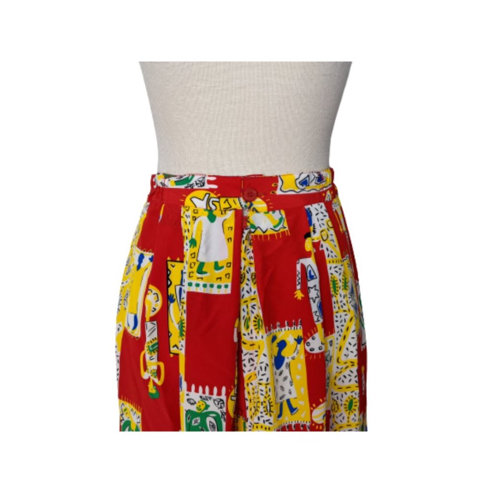 Diane von Furstenberg Vintage Abstract Maxi Skirt  12 - Picture 8 of 10